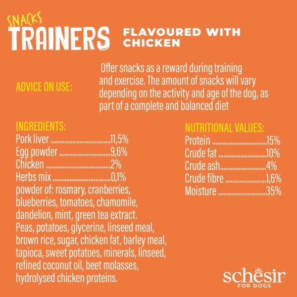 Schesir Dog Snack Training Chicken 113g - Image 2