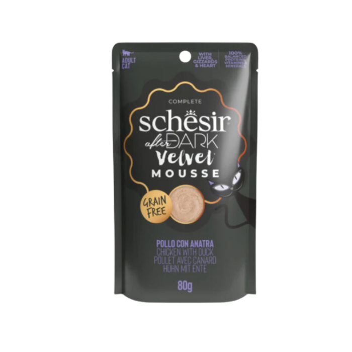 SCHESIR AFTER DUCK CHICKEN WITH DUCK IN MOUSSE IN POUCH 80GR