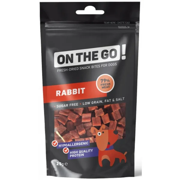 OnTheGo Dog Rabbit Bites 25gr