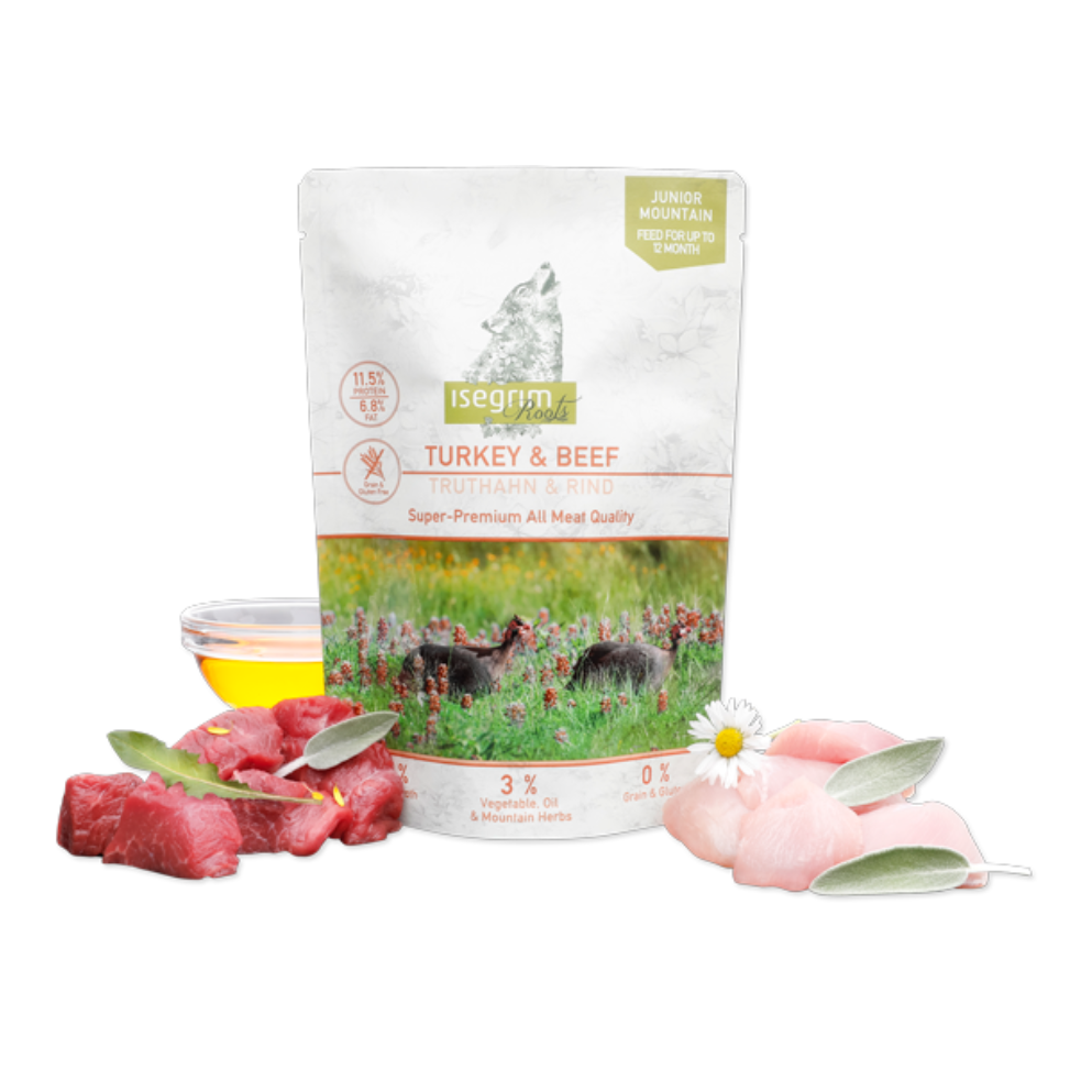 Isegrim Can Puppy Turkey & Beef Pouch 410gr