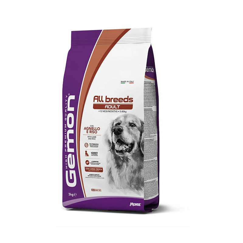 Gemon Dog All Breeds Adult with Lamb and Rice