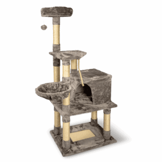 GLEE SCRATCHING POST URANUS LIGHT GREY 60x45x148cm