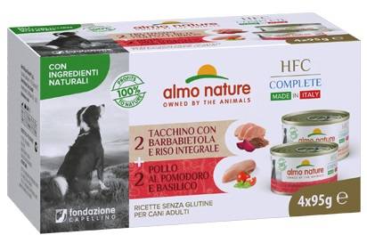 ALMO NATURE – CHICKEN BASIL/TURKEY BEET 4X95g
