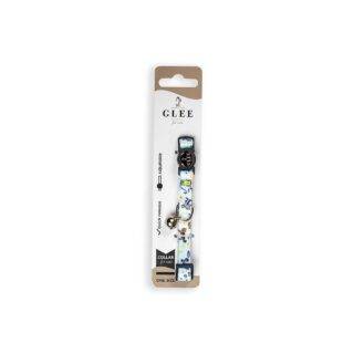 GLEE COLLARS WITH WEBBING TAPE, PLASTIC CLASP AND BELL, FUNNY CAT 10mm x 30cm
