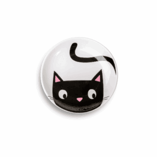 GLEE CERAMIC BOWL WHITE / BLACK WIGGLE O/S