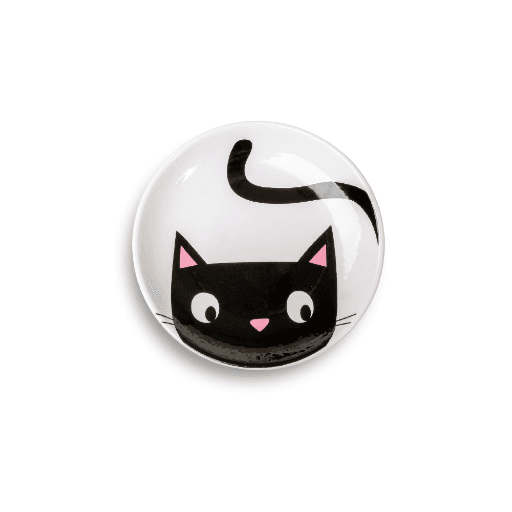 GLEE CERAMIC BOWL WHITE / BLACK WIGGLE O/S