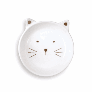 GLEE CERAMIC BOWL WHITE MUSTACHE 270ml