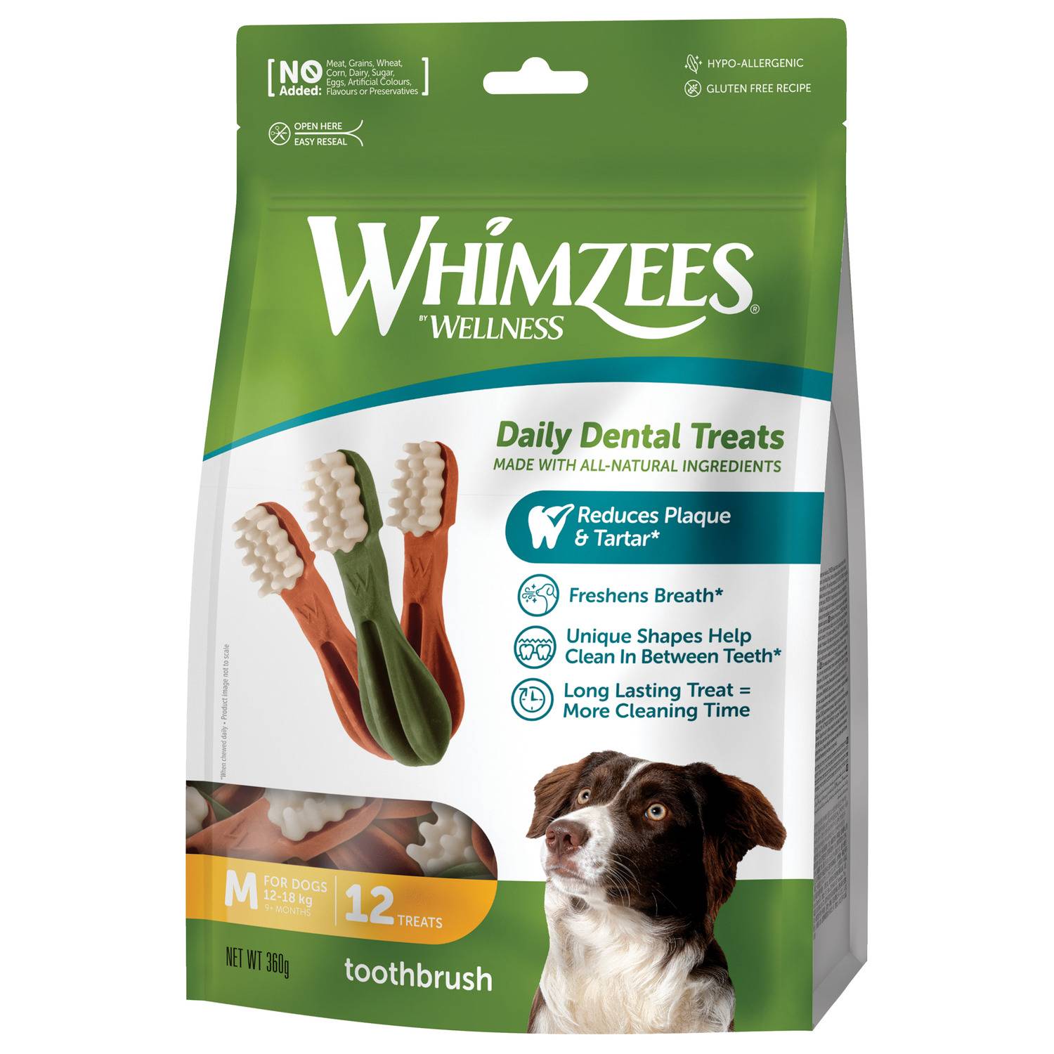 Whimzees Toothbrush Medium (12pcs/360g)