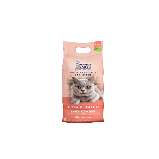 PERFECT CARE CAT LITTER BENTONITE BABY POWDER 5L