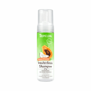 TropiClean Papaya & Coconut Waterless Shampoo 220ml