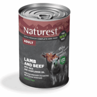 Naturest Adult Lamb & Beef With Rice & Sun Oil 400g