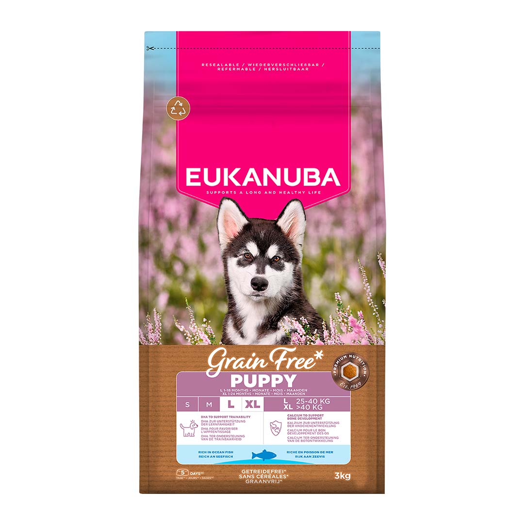 Eukanuba Grainfree Puppy Large / Xlarge Breed Rich In Ocean Fish 3kg