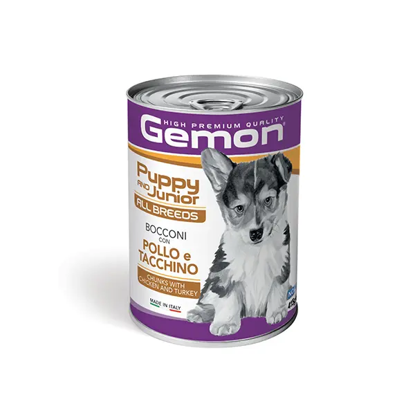 Gemon Dog Puppy Chicken Turkey Chunkies 415gr